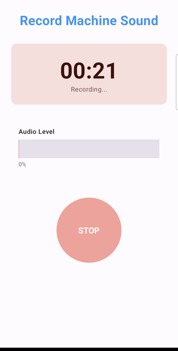 Recording in progress on Android